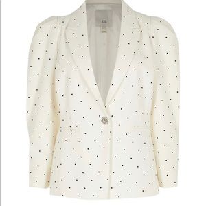 Riverisland Polka Dot puff sleeve blazer